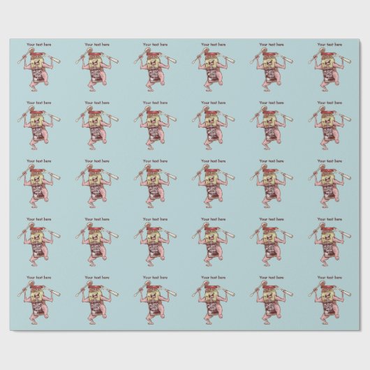 Pinda putter monster cadeaupapier (Vlak)