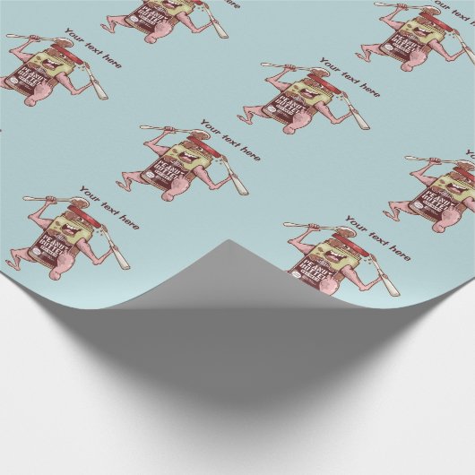 Pinda putter monster cadeaupapier (Hoek)