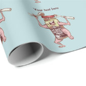 Pinda putter monster cadeaupapier (Rol Hoek)