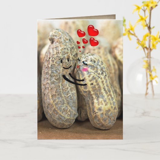 pinda ' s voor bruiloft kaart (Gele Bloem)