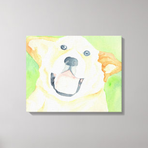 Pinda Schattige Beagle Canvas Wrap Afdruk