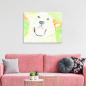 Pinda Schattige Beagle Canvas Wrap Afdruk (Insitu (Woonkamer))