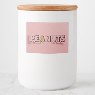 Pinda, Sticker voor voedselcontainer, door Natasha