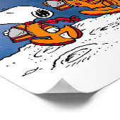 Pinda | Verjaardag in de ruimte Poster (Hoek)