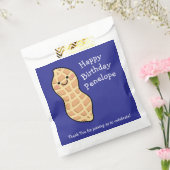 Pinda verjaardagsfeest Kinder Schattigee noot Cart Bedankzakje (Gezegeld)