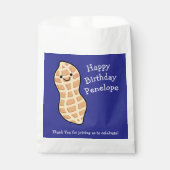 Pinda verjaardagsfeest Kinder Schattigee noot Cart Bedankzakje (Voorkant)