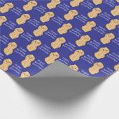 Pinda verjaardagsfeest Kinder Schattigee noot Cart Cadeaupapier (Hoek)