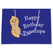 Pinda verjaardagsfeest Kinder Schattigee noot Cart Groot Cadeauzakje (Voorkant)