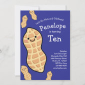 Pinda verjaardagsfeest Kinder Schattigee noot Cart Kaart (Voorkant)