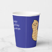 Pinda verjaardagsfeest Kinder Schattigee noot Cart Papieren Bekers (Rechts)