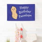 Pinda verjaardagsfeest Kinder Schattigee noot Cart Spandoek (Insitu)