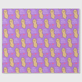 Pinda verjaardagsfeest Schattigee Kinder Cartoon n Cadeaupapier (Vlak)