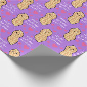 Pinda verjaardagsfeest Schattigee Kinder Cartoon n Cadeaupapier (Hoek)