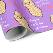 Pinda verjaardagsfeest Schattigee Kinder Cartoon n Cadeaupapier (Rol Hoek)