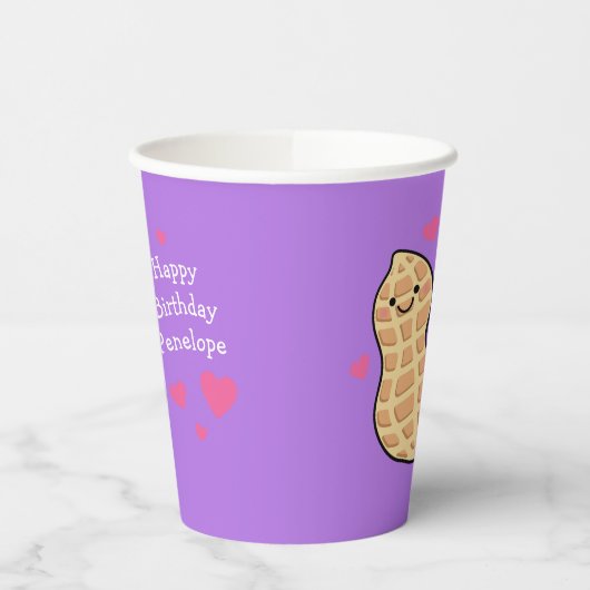 Pinda verjaardagsfeest Schattigee Kinder Cartoon n Papieren Bekers (Links)