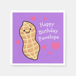 Pinda verjaardagsfeest Schattigee Kinder Cartoon n Servet