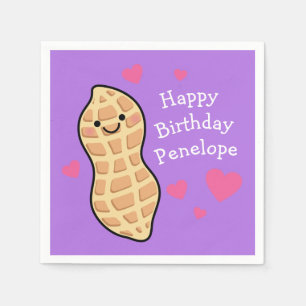 Pinda verjaardagsfeest Schattigee Kinder Cartoon n Servet