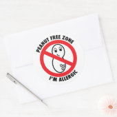 Pinda vrije zone Sticker (set van 6) (Envelop)