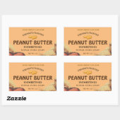 Pindakaas aangepaste label Sticker (Vel)