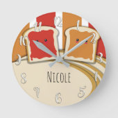 Pindakaas & Aardbeienjam PB&J Ronde Klok (Voorkant)