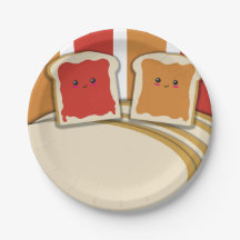 Pindakaas Aardbeienjam Whimsical Verjaardag