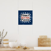Pindakaas alsjeblieft Poster muurkunst (Keuken)
