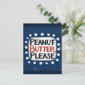 Pindakaas alstublieft Briefkaart (Staand voorkant)