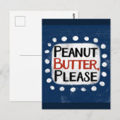 Pindakaas alstublieft Briefkaart (Voorkant / Achterkant)