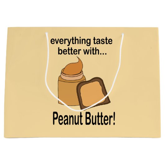 Pindakaas brood Leuke verjaardag Groot Cadeauzakje (Voorkant)