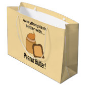 Pindakaas brood Leuke verjaardag Groot Cadeauzakje (Achterkant Gekanteld)