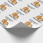 Pindakaas brood Snack voedsel Cadeaupapier (Hoek)