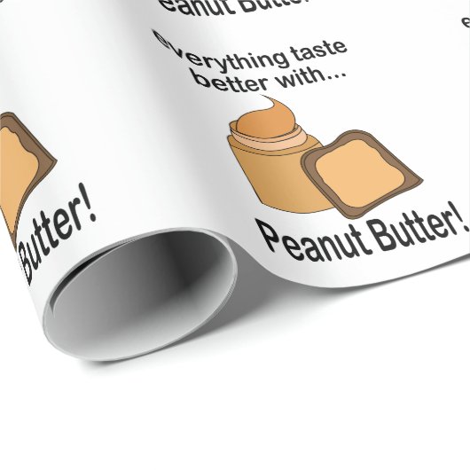 Pindakaas brood Snack voedsel Cadeaupapier (Rol Hoek)