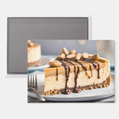 Pindakaas Cheesecake Magneet (Voorkant / Achterkant)