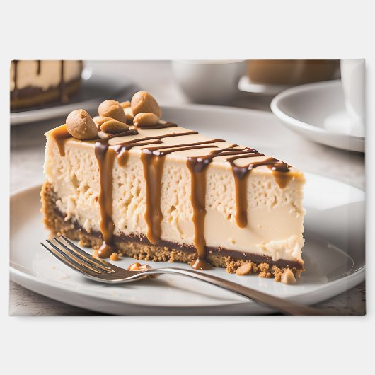 Pindakaas Cheesecake Magneet (Voorkant)