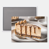 Pindakaas Cheesecake Magneet (Voorkant / Achterkant)