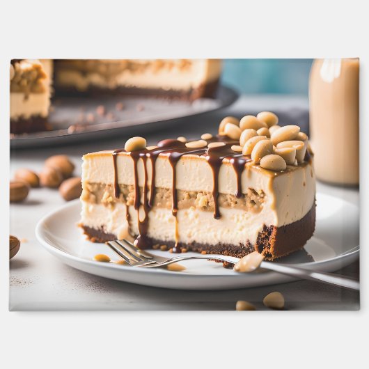 Pindakaas Cheesecake Magneet (Voorkant)