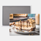 Pindakaas Cheesecake Magneet (Voorkant / Achterkant)