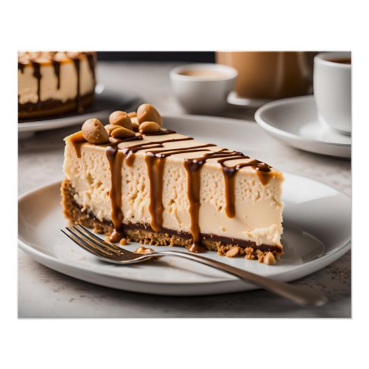 Pindakaas Cheesecake Perfect Poster (Voorkant)