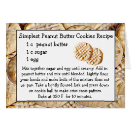 Pindakaas Cookie Recept Kaart