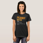 Pindakaas definitie pindakaas t-shirt (Voorkant volledig)