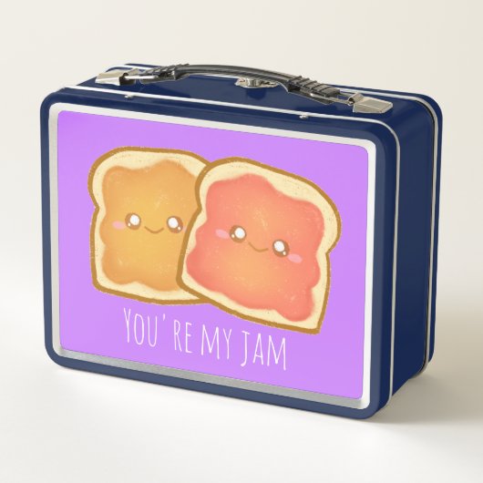 Pindakaas en aardbei gelei toast (Achterkant)