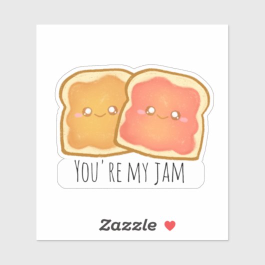 Pindakaas en aardbei gelei toast sticker (Vel)