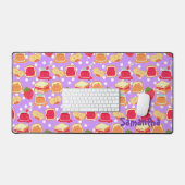 Pindakaas en aardbeiengelei bureaumat (Keyboard & Muis)