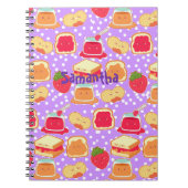 Pindakaas en aardbeiengelei notitieboek (Voorkant)