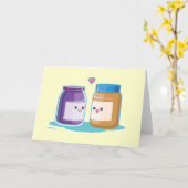 Pindakaas en Gelei Kaart (Gele Bloem)