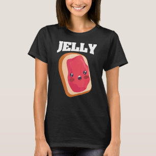pindakaas en gelei voedsel beste vriend BFF coup T-shirt