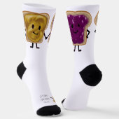 Pindakaas en Jam Sandwich Buddy Sokken (Gebogen)