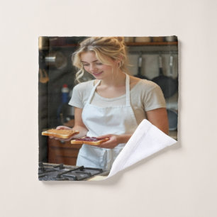 Pindakaas en Jam Sandwich Op Maat Bad Handdoek