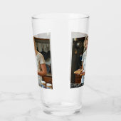 Pindakaas en Jam Sandwich Op Maat Glas (Links)