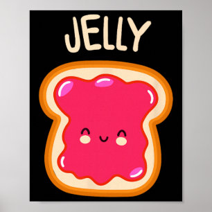 Pindakaas en Jam Tweeling Beste Vriend Matching Poster